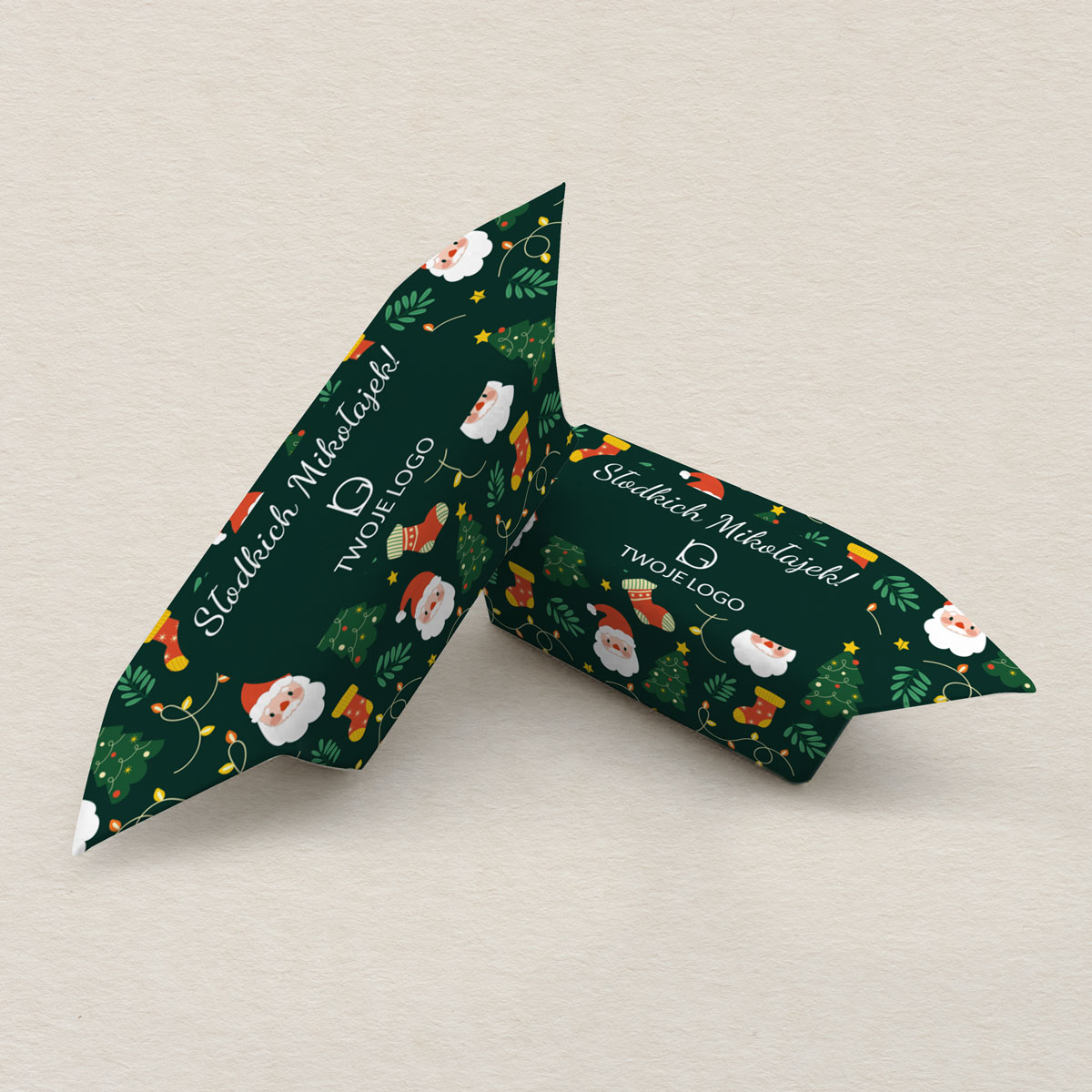 krowki-mikolajkowe-wzor-6-zielony-pattern