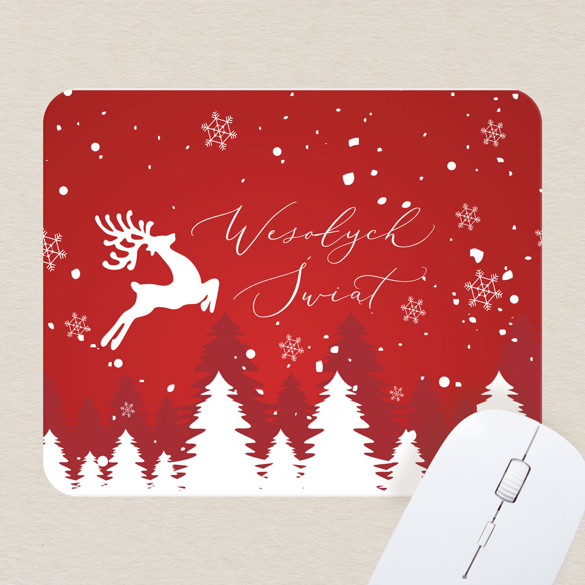 podkladka-pod-myszke-renifer-w-sniegu