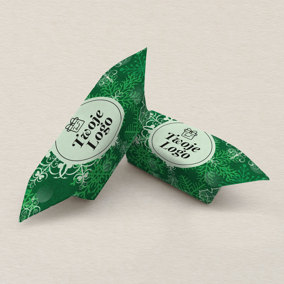 krowki-swiateczne-zielone-sniezynki-premium