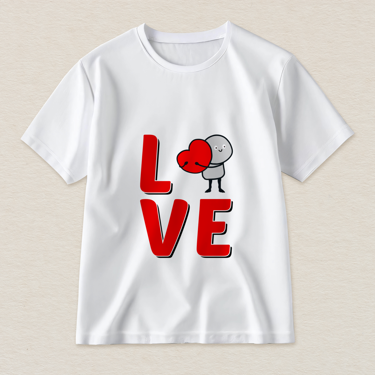 koszulka-walentynkowa-love-z-sercem