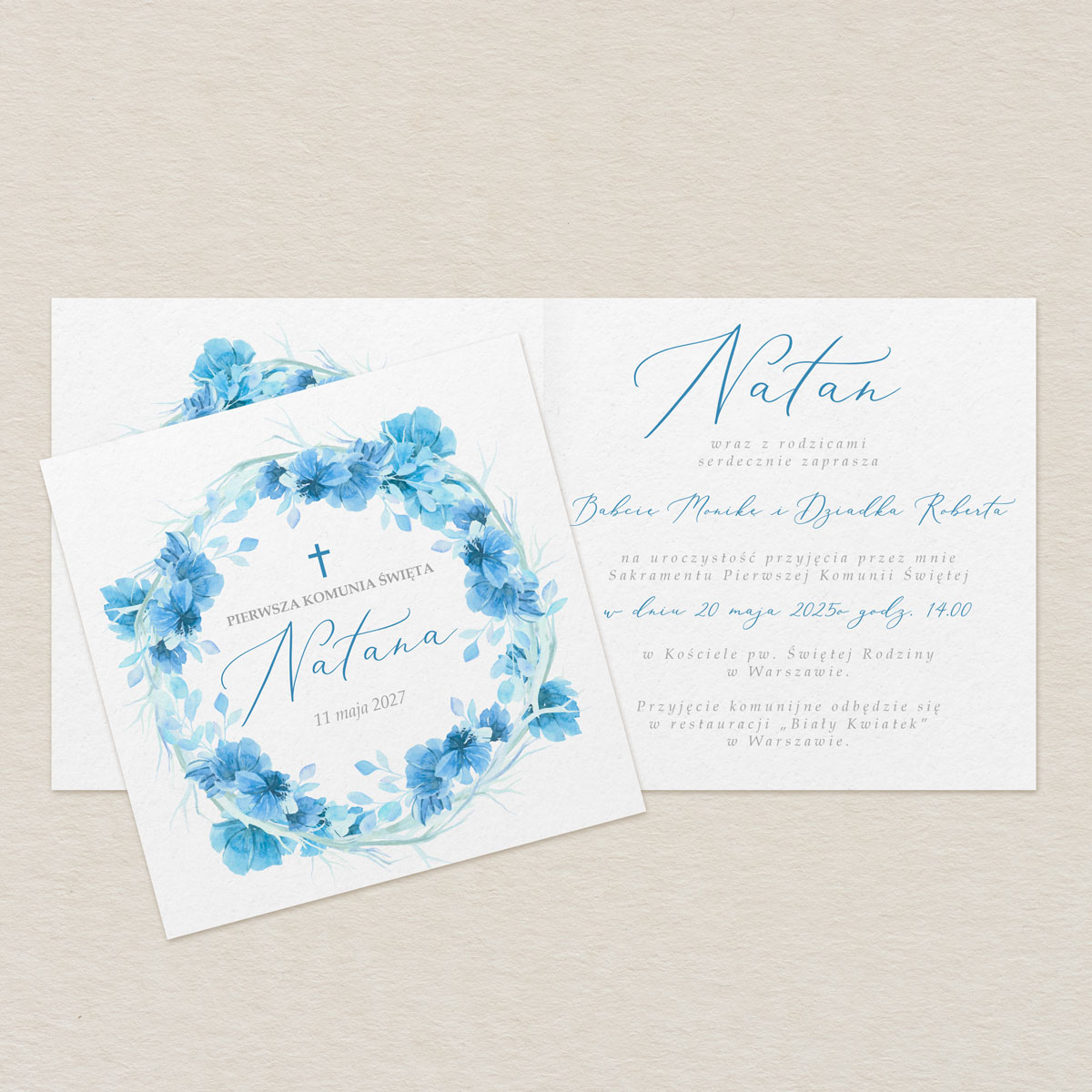 zaproszenie-na-komunie-niebieski-wianek