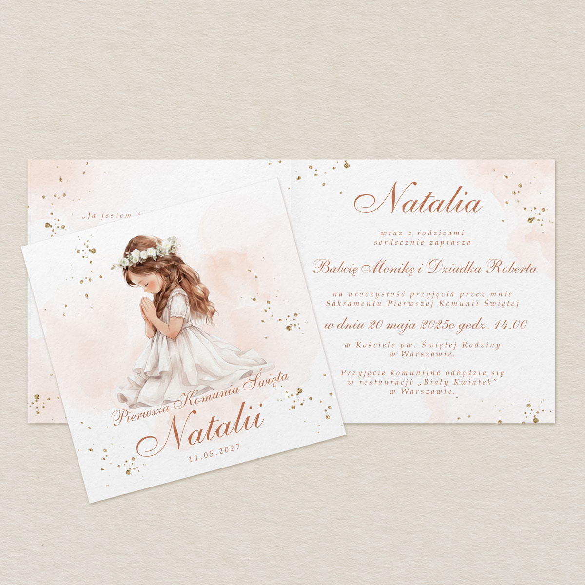 zaproszenie-na-komunie-dla-dziewczynki-cicha-modlitwa