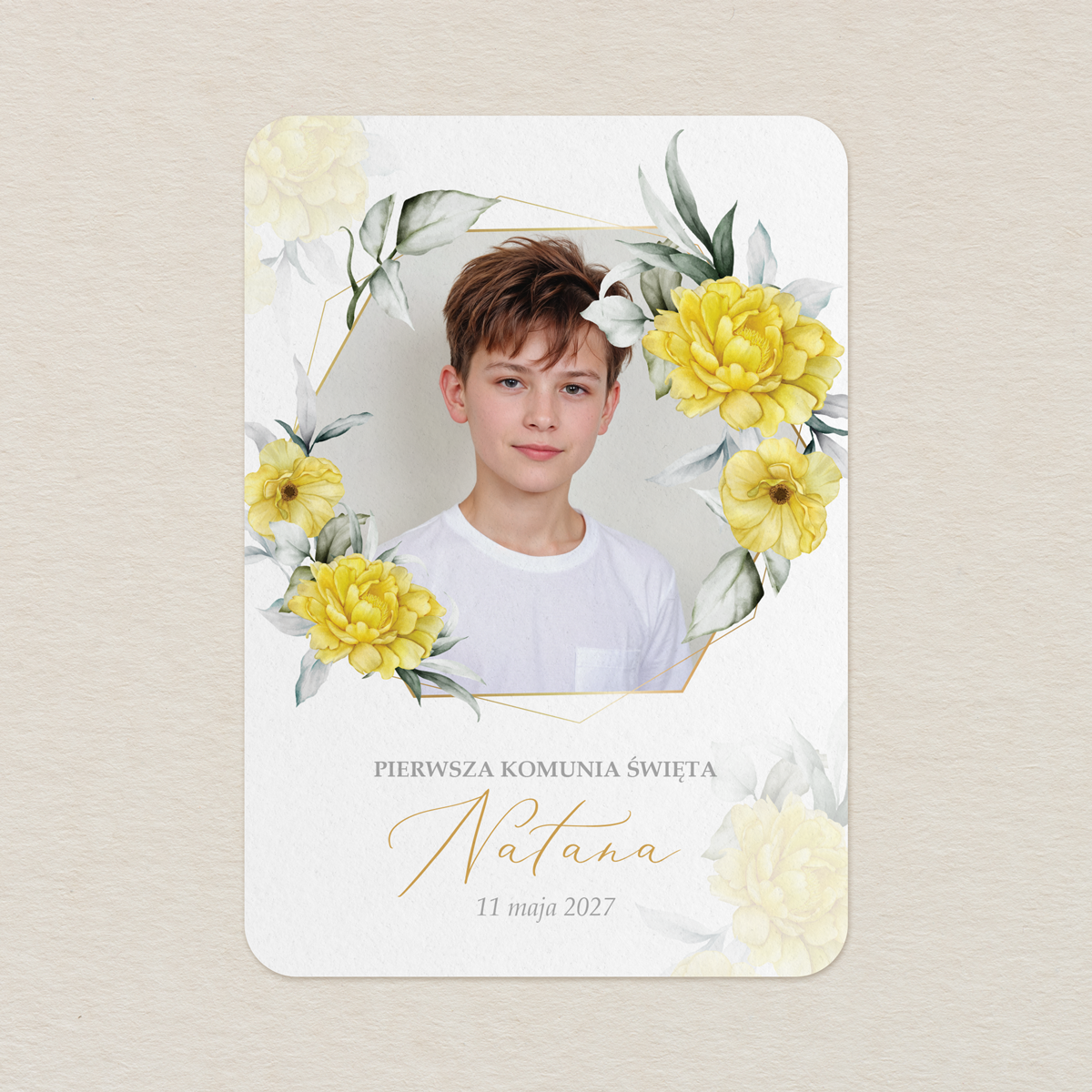 karta-podziekowanie-na-komunie-ze-zdjeciem-zlote-piwonie