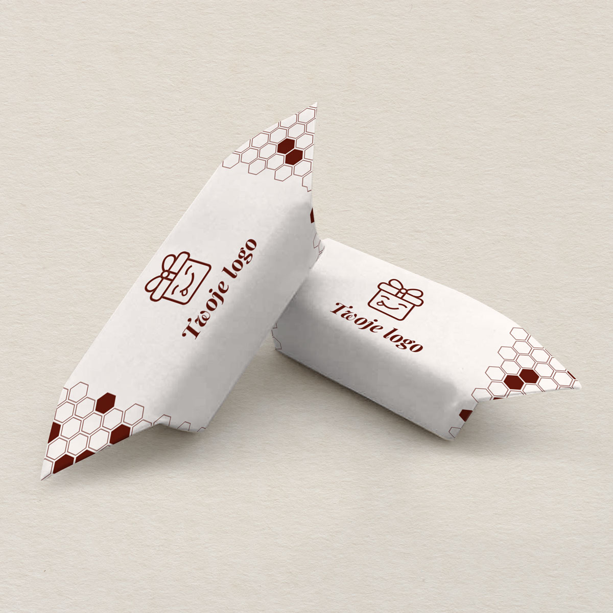 krowki-firmowe-z-logo-struktura-plastra-miodu