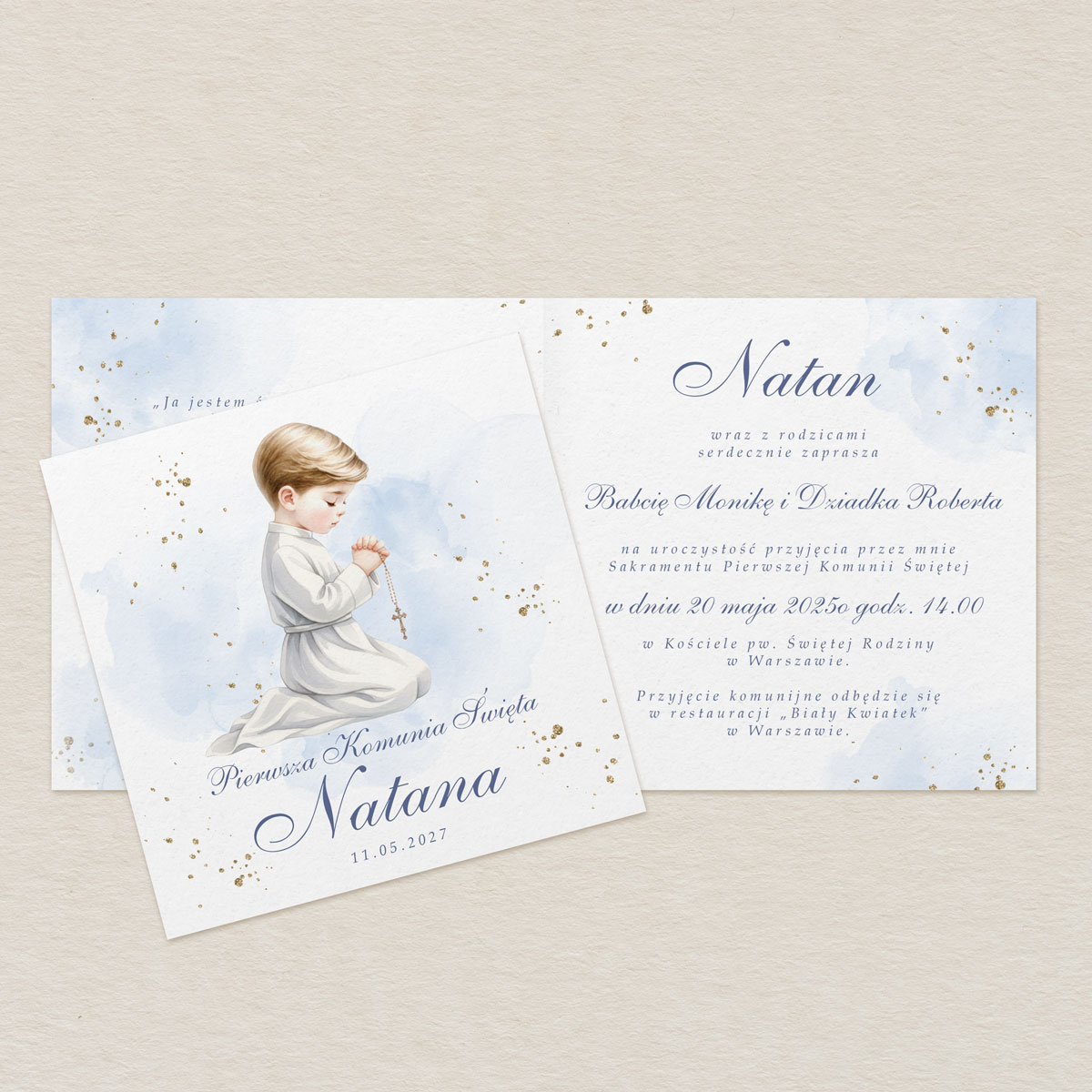 zaproszenie-na-komunie-dla-chlopca-modlitwa-z-rozancem