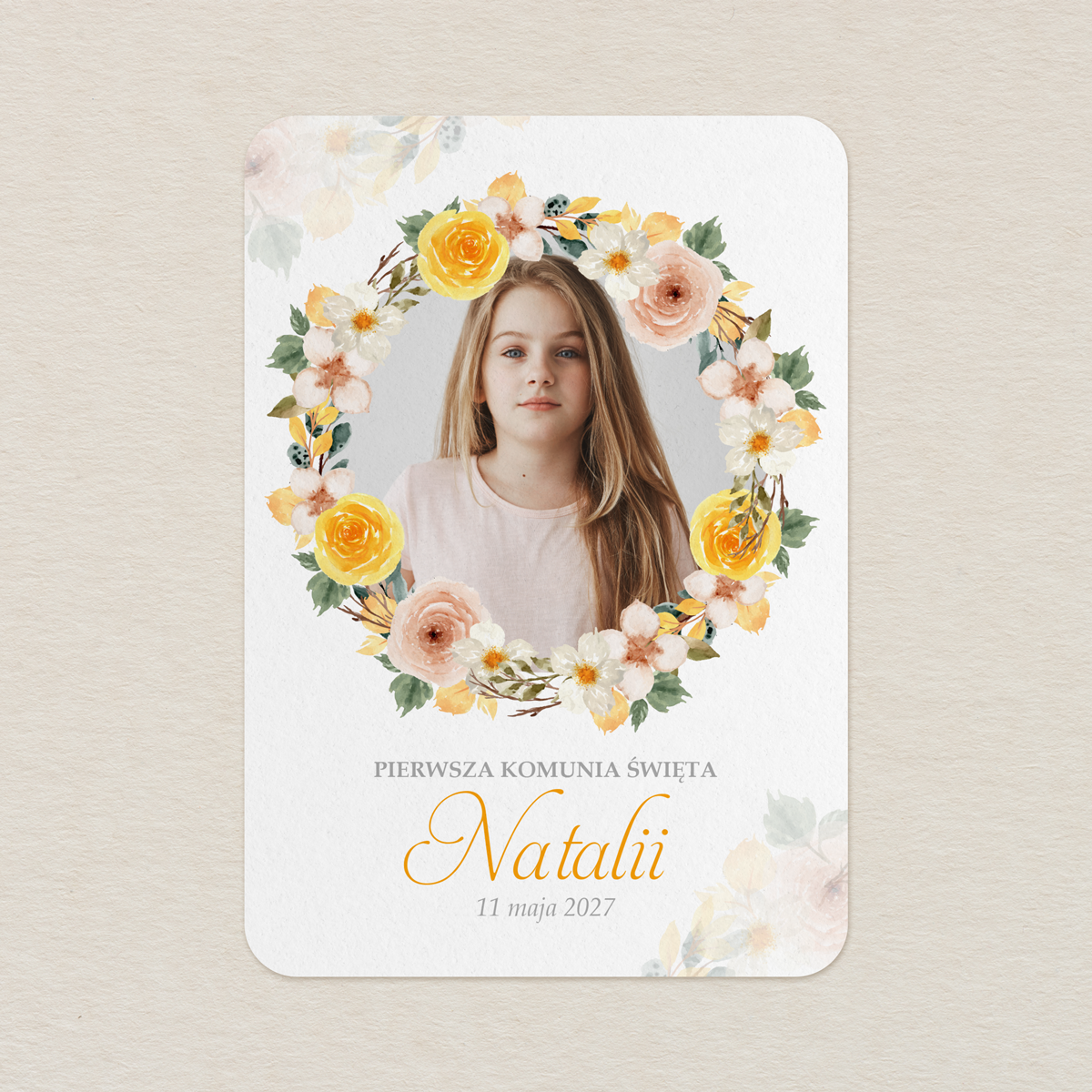 karta-podziekowanie-na-komunie-ze-zdjeciem-zloty-ogrod