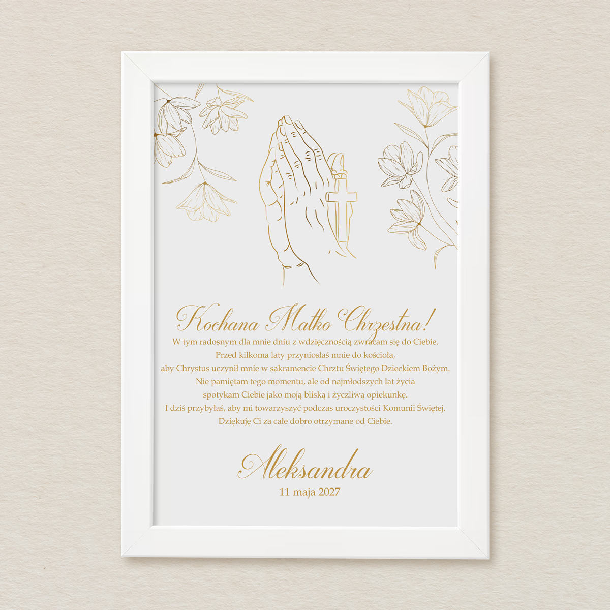 podziekowanie-komunijne-w-ramce-a4-zlota-modlitwa