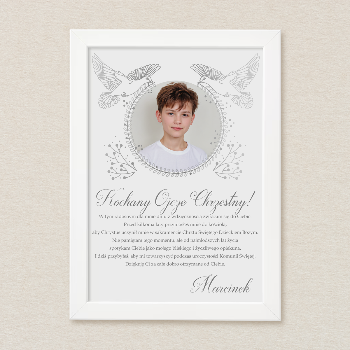 podziekowanie-komunijne-w-ramce-a4-golebie-w-ornamentach