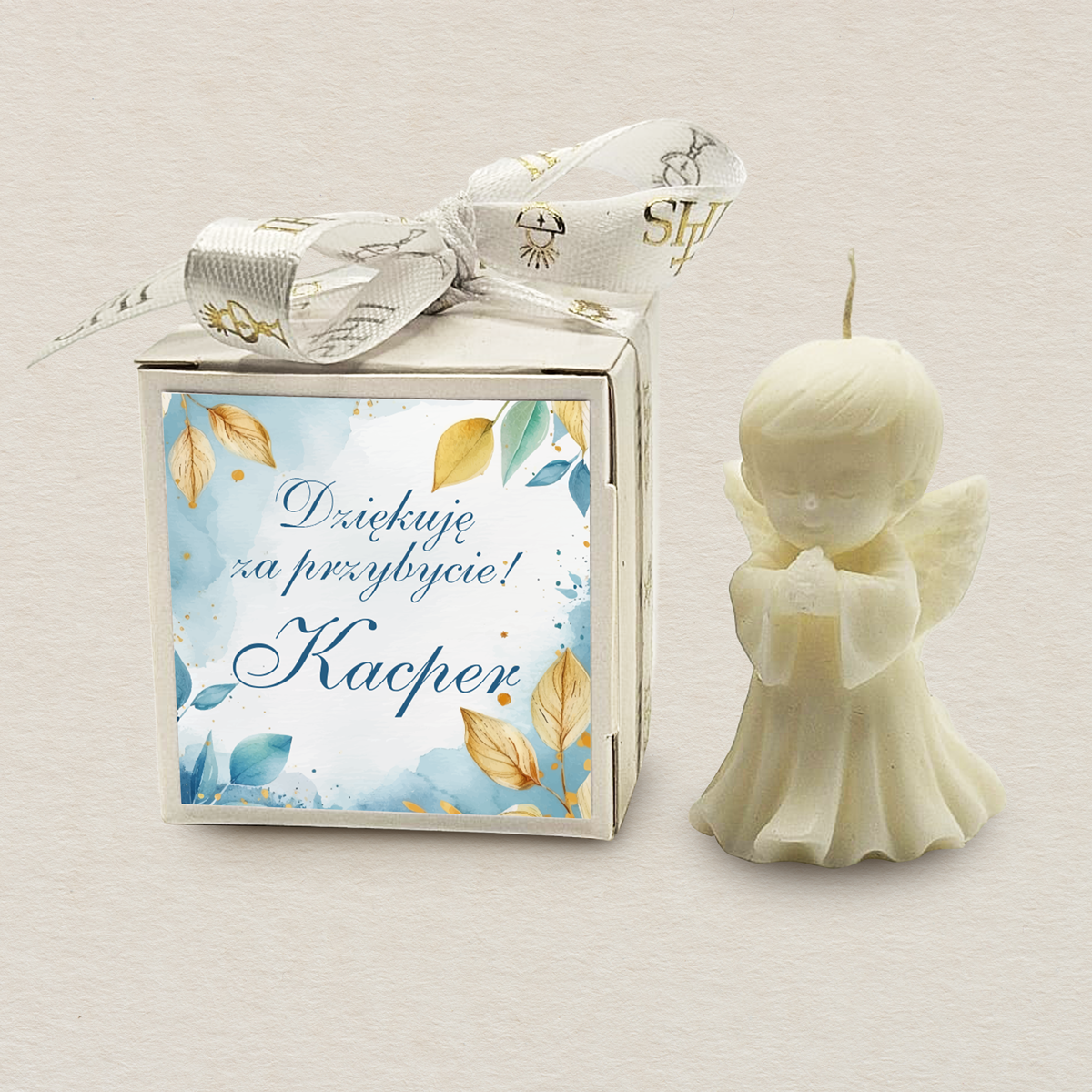 swieczka-aniolek-w-pudelku-podziekowanie-dla-gosci-komunia-chlopca-blekitna-elegancja