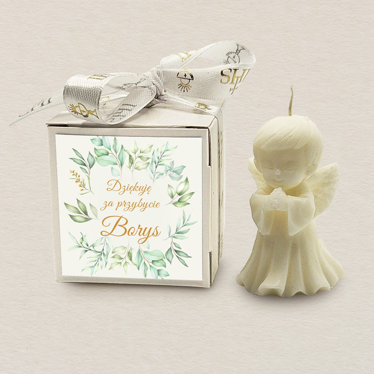 aniolek-w-pudelku-podziekowanie-dla-gosci-komunia-chlopca-zielona-harmonia