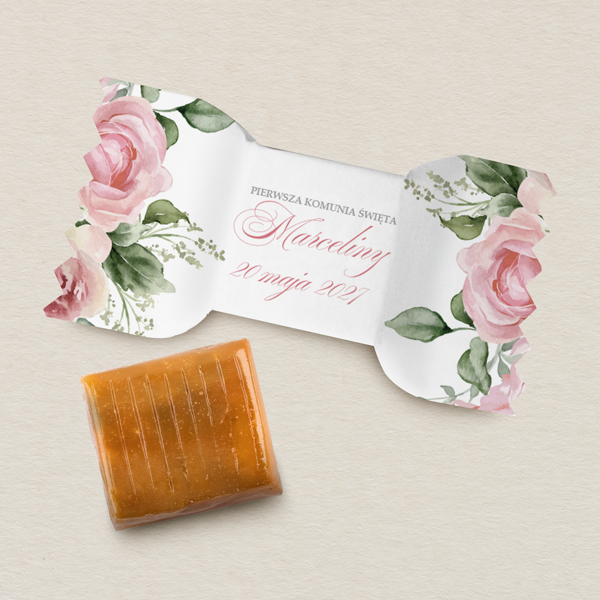 personalizowane-iryski-komunijne-10-szt-rozane-kwiaty