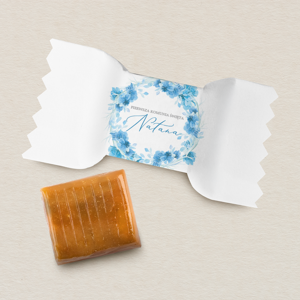 personalizowane-iryski-komunijne-10-szt-niebieski-wianek-kwiatowy