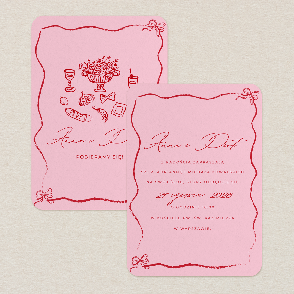 zaproszenie-slubne-retro-czerwone
